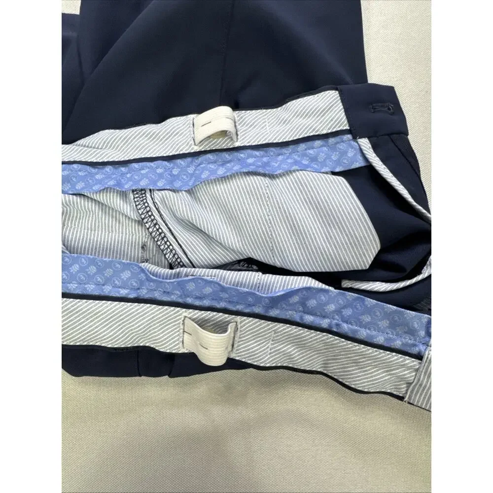 Peter Millar Salem Performance Boy's Size M Navy Blue Kids Golf Shorts Chino